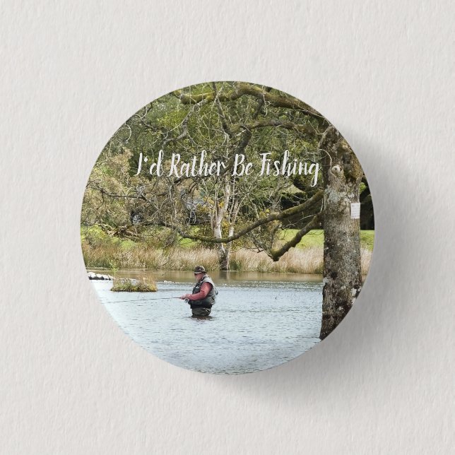 FLY FISHING BUTTON (Vorderseite)