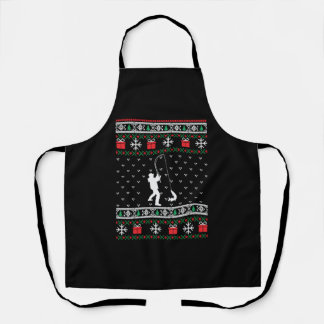 Fly Fishing Fish Ugly Christmas Sweater Xmas Ohrts Schürze