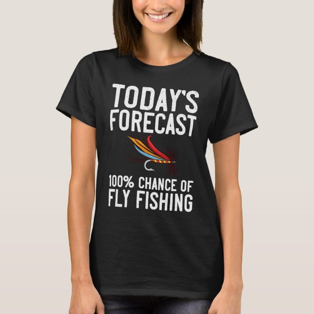 Fly Fishing Flies Fisherman Rod Bait Reel Lures  1 T-Shirt (Vorderseite)