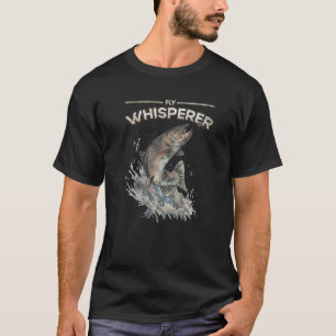 Fly-Fishing-Forellen-Flüsterer-Witze Fisch Kunstwe T-Shirt