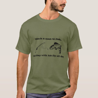 Fly Fishing Fun T-Shirt Basic Dark T - Shirt