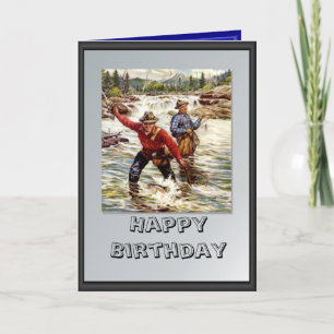 Fly fishing in the river karte