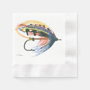 Fly Fishing Lure Art Lachs Fly Lure Serviette