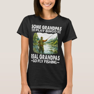 Fly Fishing Opa â€“ Echte Opas gehen Fliegenfische T-Shirt