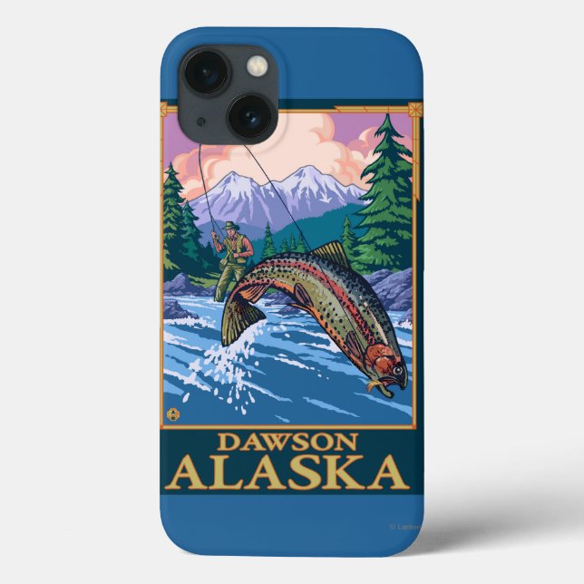 Fly Fishing Scene - Dawson, Alaska Case-Mate iPhone Hülle (Rückseite)