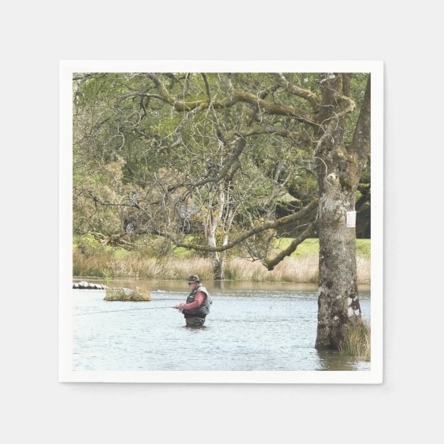 FLY FISHING SERVIETTE (Vorderseite)