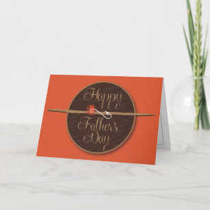 Fly Fishing Vatertag Card Karte