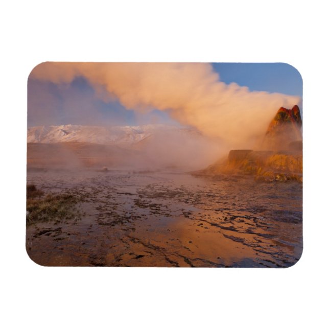 Fly Geyser in der Black Rock Wüste Magnet (Horizontal)
