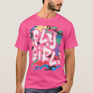 Fly Girl 80er 90S Old School Camouflage B-Girl Hip T-Shirt