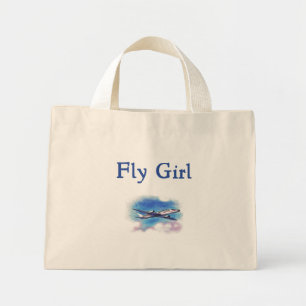 Fly Girl Flight Attendtasche Mini Stoffbeutel