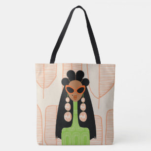 Fly Girl Orange und Green Shoulle Tasche