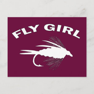 FLY GIRL POSTKARTE