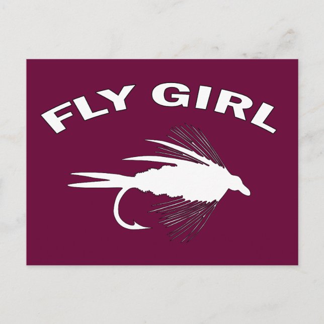 FLY GIRL POSTKARTE (Vorderseite)
