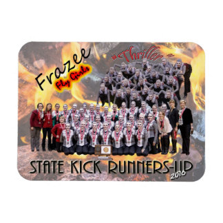 Fly Girls Staat Kick Runners up 3x4" Foto Magnet
