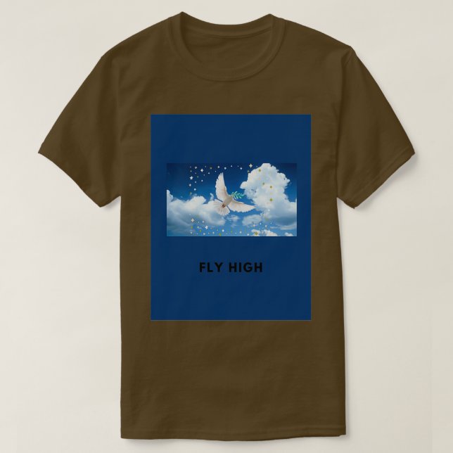 Fly high design white dove 2 T-Shirt (Design vorne)