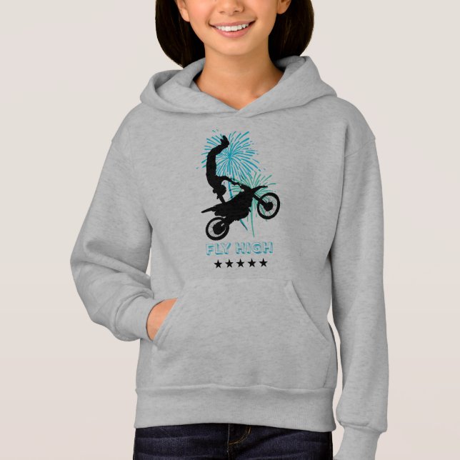 Fly High Motocross Hoodie (Vorderseite)