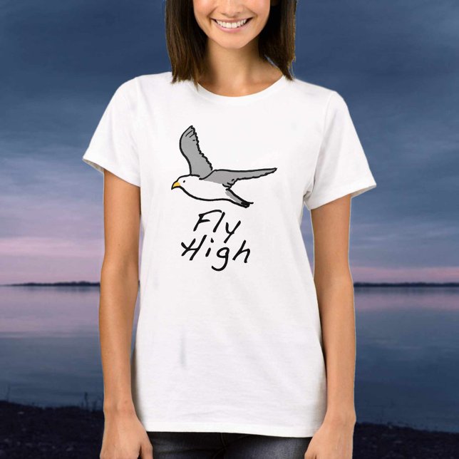 Fly High - T - Shirt für einen hohen Flyer. (Von Creator hochgeladen)