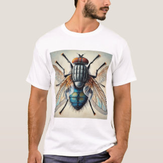 Fly in the Garden 010924IREF238 - Watercolor T-Shirt