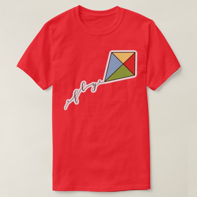 Fly Kite Design T-Shirt (Design vorne)