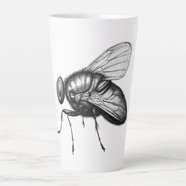 Fly Latte Coffee Tasse (Vorderseite)