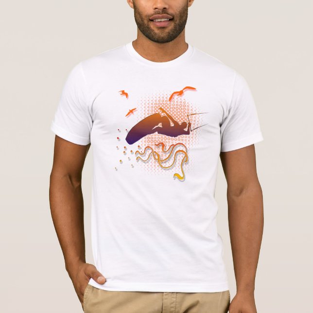 Fly like the birds, kitesurf shirt (Vorderseite)