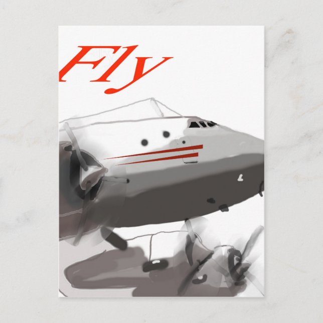 Fly Lockheed Constellation Postkarte (Vorderseite)