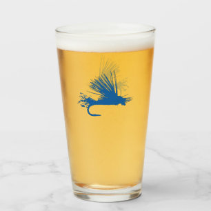 Fly Master - Blue Pint Glass Glas