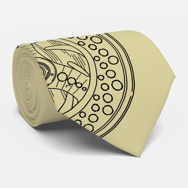 Fly Reel Art for Fans of Fly Fishing Krawatte (Gerollt)