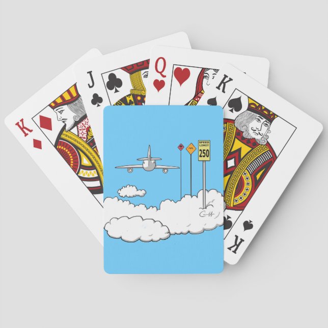 "Fly Safe" Spielkarten (Rückseite)