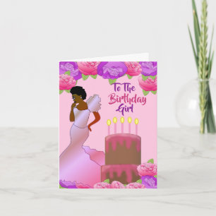 Fly Sister African American Birthday Card Karte
