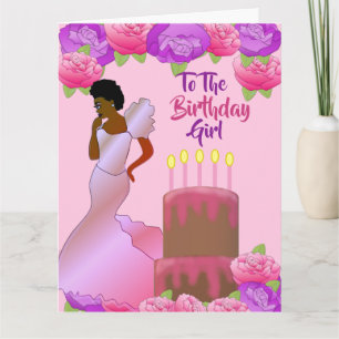 Fly Sister African American Birthday Card Karte