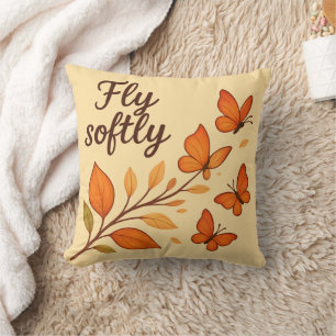 Fly Softly Throw Kissen