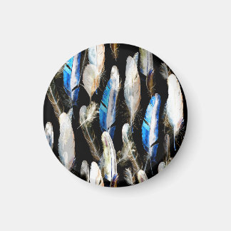 Fly Watercolor Federn: Nahtloser Hintergrund Magnet