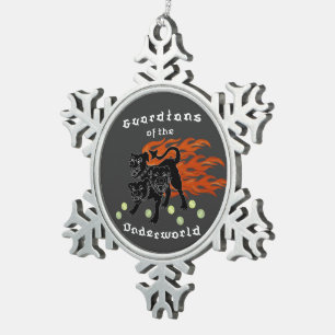 Flyball Team-Verzierung Schneeflocken Zinn-Ornament