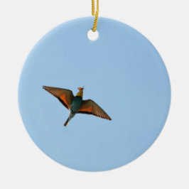 Flycatcher Keramik Ornament