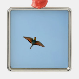 Flycatcher Silbernes Ornament
