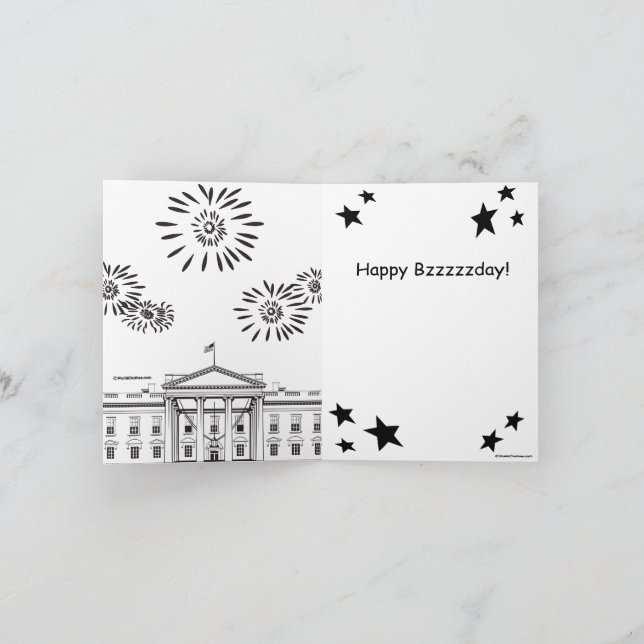 Flyden Harris 2020: Happy Bzzzday Karte (Innenseite)