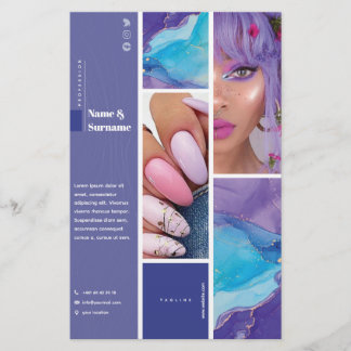 Flyer 14 cm x 21,6 cm Art & Nail