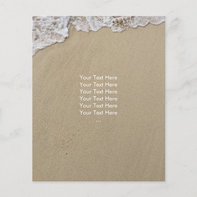 Flyer am Strand und am Meer (Vorne)