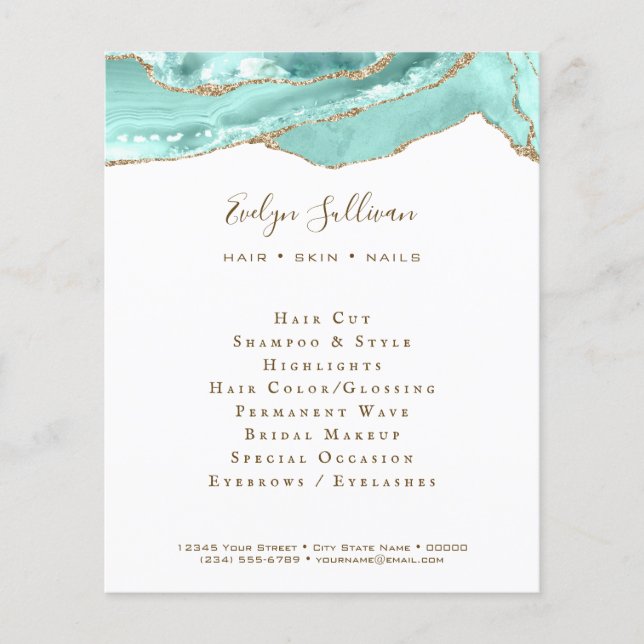 Flyer Aquamarine (Vorne)