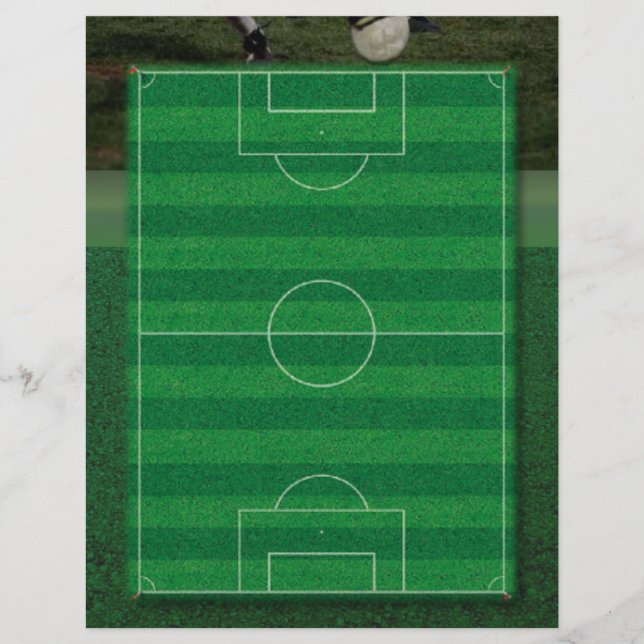 Flyer auf Fußballfeldern (Vorne)