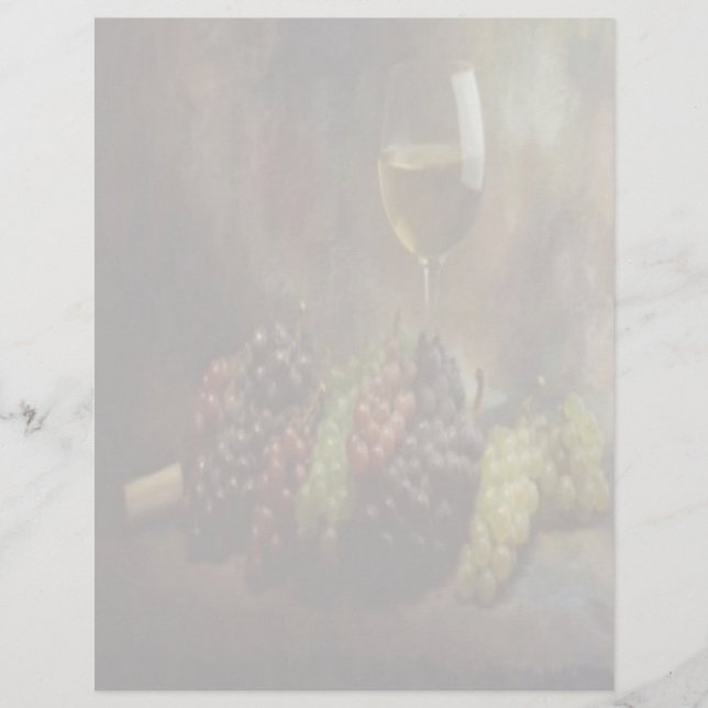 Flyer aus Wein und Trauben (Vorne)