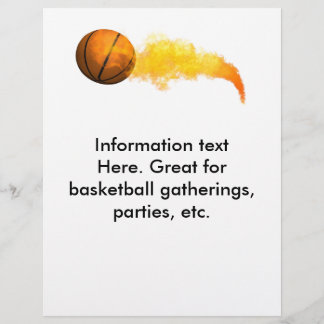 Flyer Basketball, für Party, Ansammlungen, etc.