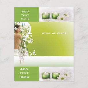 Flyer Beauty Salon Wellness-Center Green 2 Templat
