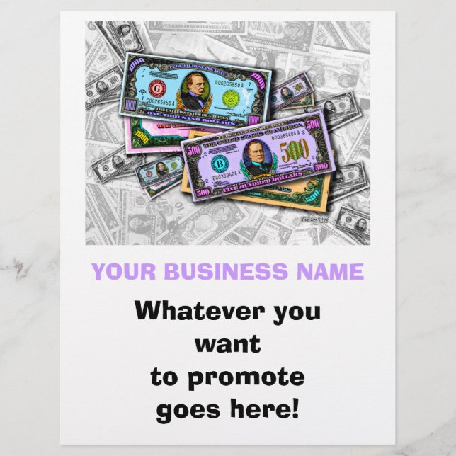 Flyer - Big Bucks Pop Kunst (Vorne)