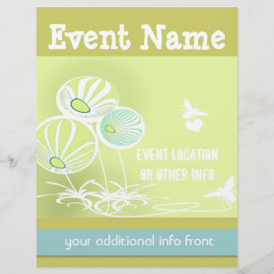 Flyer Blume und Bienen