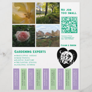 Flyer Blumen Garten 