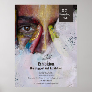 Flyer Colorful Kunstausstellung Poster