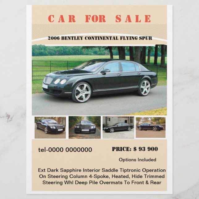 flyer customizable text and photos sale (Vorne)