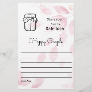Flyer Date Ideen - Rosa Wasserfarbe